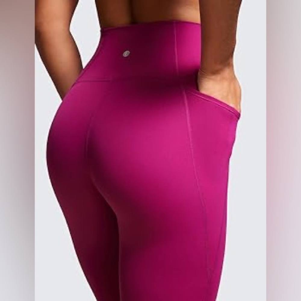 Yogalicious Luxe Magenta Leggings with Pockets